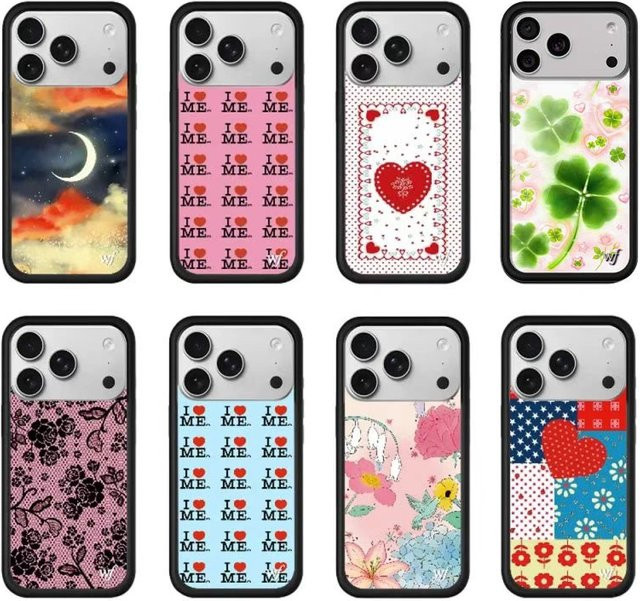 Wildflower Miss Lucky Flower Cherry Moon Handyhülle für iPhone 17 16 15 14 13 12 Pro Max Plus Air 3D Design - Bild 1