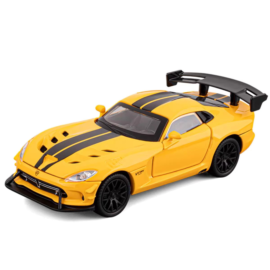 MAKEDA Camaro SS Viper, Sportwagen, 1:32, Metall, Gelb - Bild 5