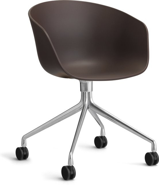 HAY About A Chair AAC 24 Schwenkbarer Stuhl in Purple mit Stahlgestell - Bild 1