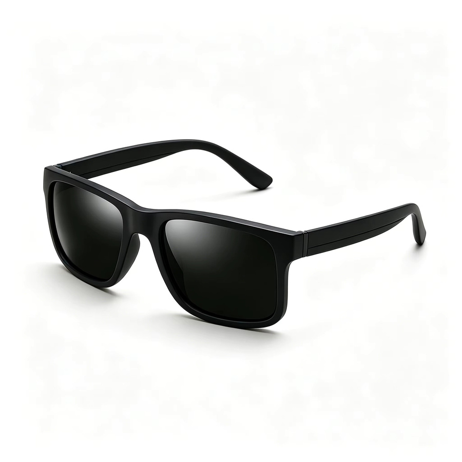 AWGSEE Sonnenbrille, Vollrand, Quadratisch, Schwarz, Kunststoff, Herren - Bild 5