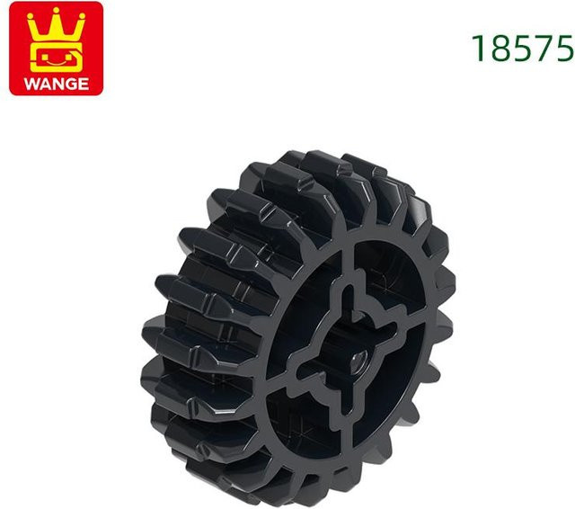 LEGO Technik Zahnrad 20 Zähne Doppelkegelstein, 75-teiliges Set, Schwarz - Bild 1