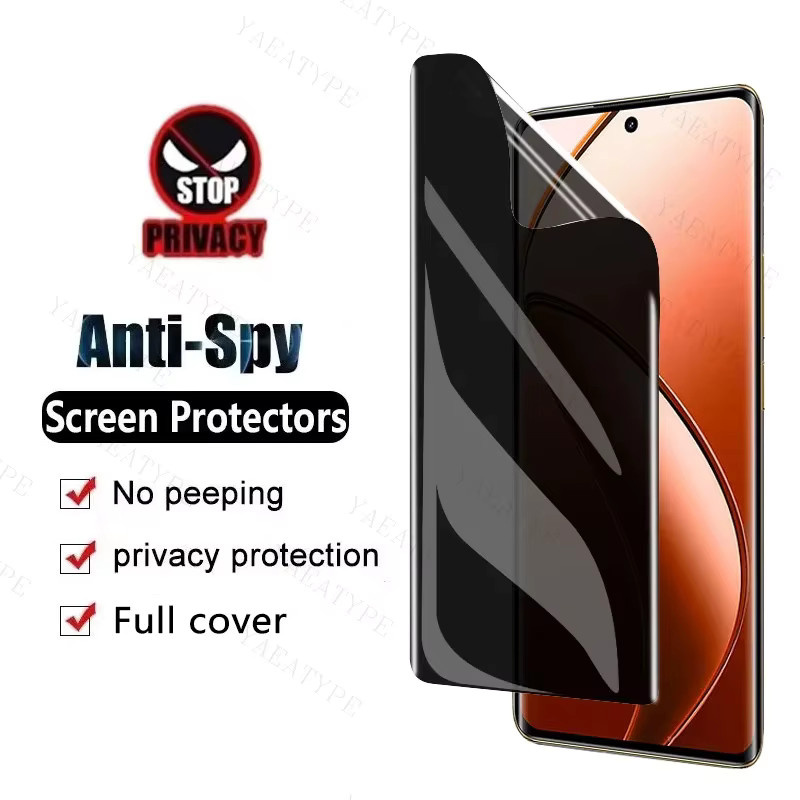 3er-Set Privatsphäre Hydrogel-Schutzfolie für Xiaomi Redmi Note Serie (kompatibel mit Note 7 bis Note 14 Pro Plus) transparent - Bild 2