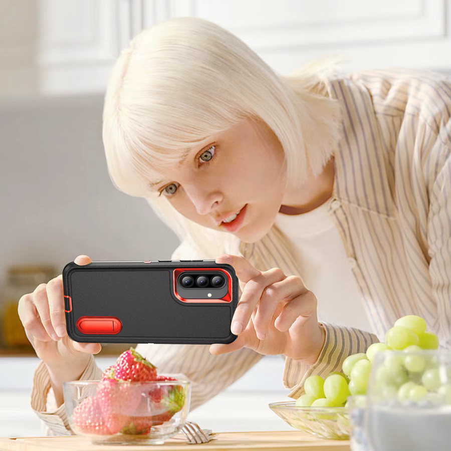 Robuste Militär-Schutzhülle für Samsung Galaxy A-Serie in Schwarz, Grau oder Grün - Bild 6