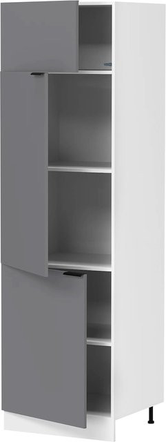 VCM Küchenschrank Fasola Hochschrank mit drei Drehtüren und vier Fachböden, H x B x T: 207 x 60 x 57 cm - Bild 1