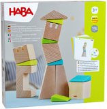 HABA Konstruktionsspielzeug Schiefe Türme aus Holz in Bunt für Kinder ab 3 Jahren - Bild 1