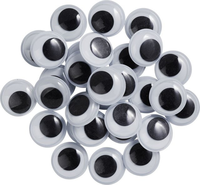 VBS Wackelaugen zum Aufkleben Rund 20 mm 30-teiliges Set - Bild 1