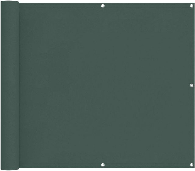 vidaXL Balkonsichtschutz aus Polyester in Dunkelgrün, Breite: 100 cm, Höhe: 300 cm - Bild 1