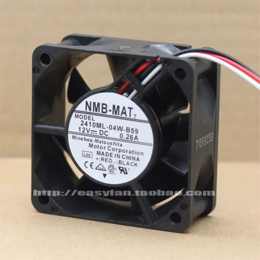 NMB Lüfter mit großem Luftvolumen 12 V 0,26 A Doppelkugel B/T/H: 6,0 x 6,0 x 2,5 cm Schwarz - Bild 4