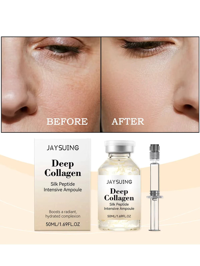 eelhoe Kollagen-Seidenpeptid Intensiv-Ampulle Serum, Reife Haut - Bild 3