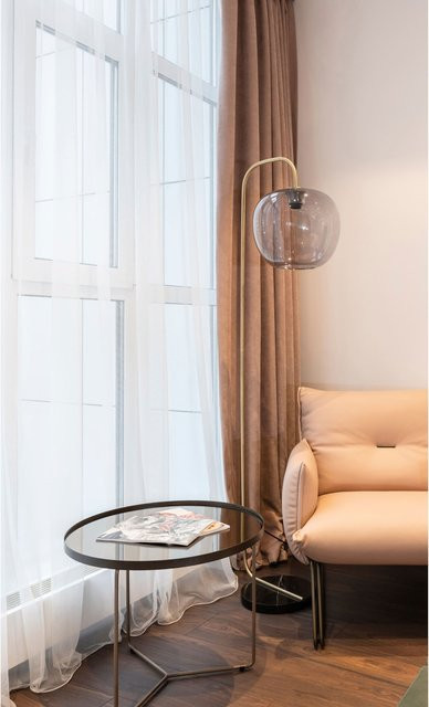 Dekostore von Heine Home in Transparent und Weiß aus 100% Polyester mit Pleat Tape - Bild 1