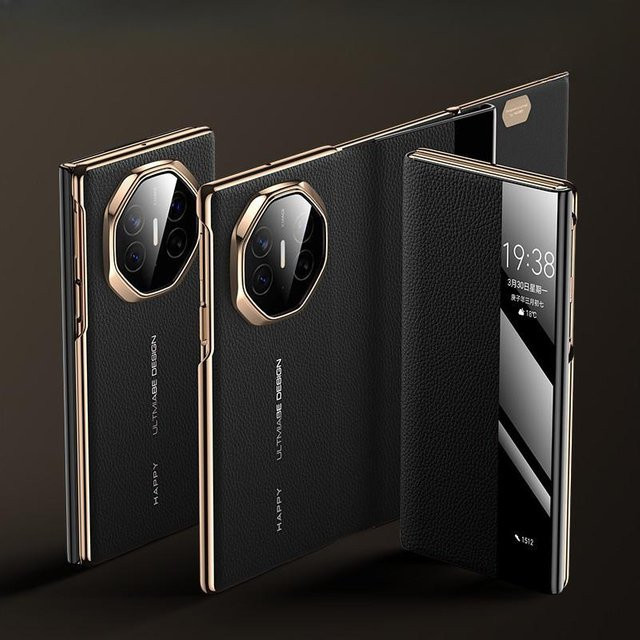 Huawei Mate XT Smart Flip Schutzhülle in Schwarz - Bild 1