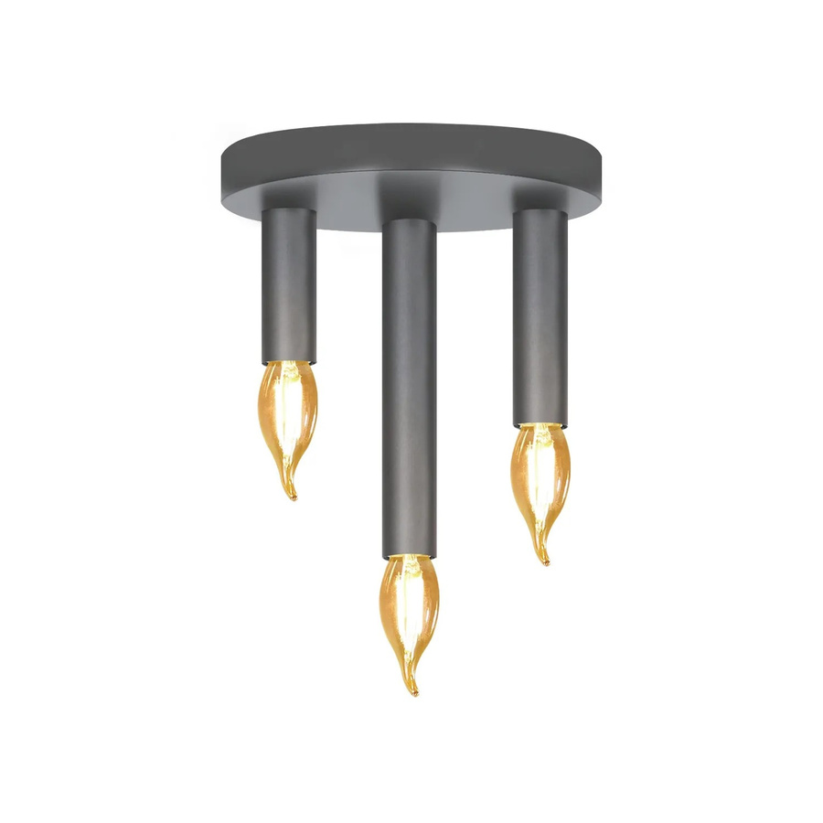 NETTLIFE Deckenleuchte aus Metall in Schwarz, Industrie-Design, Zylinderform, E14, Durchmesser: 15 cm, Höhe: 14,5 cm - Bild 2