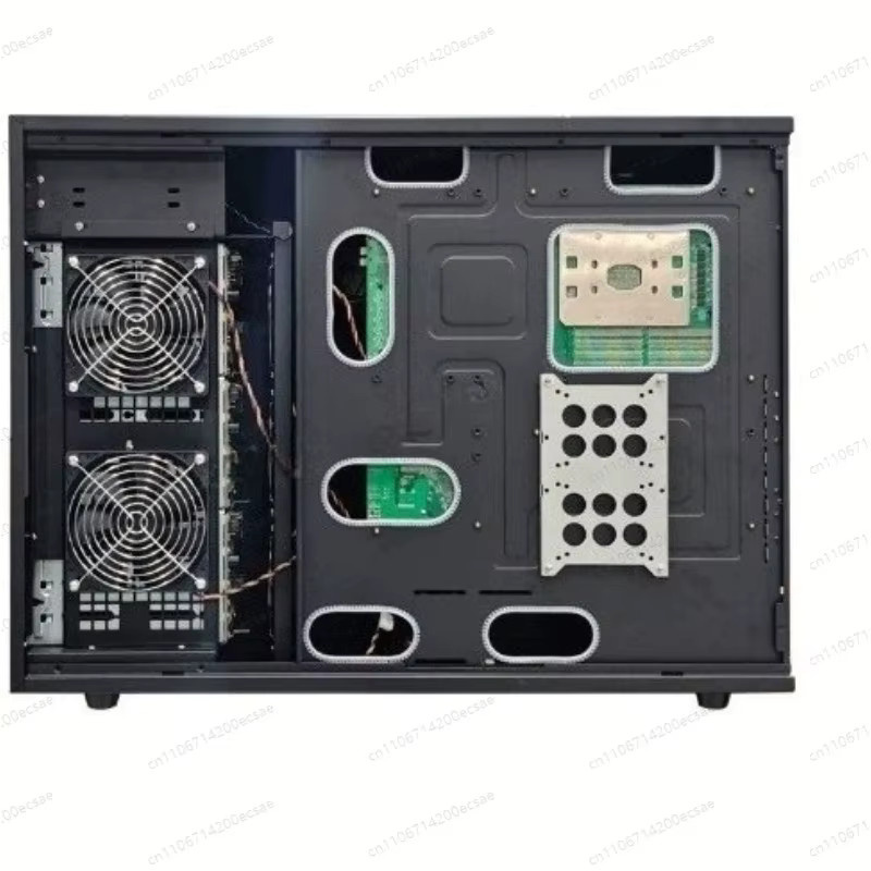12-Bay Hot-Swap-Servergehäuse in Schwarz für ATX-Motherboards, NAS-Speichergehäuse für Netzwerk-Daten und Industrie-PC-Steuerung - Bild 3