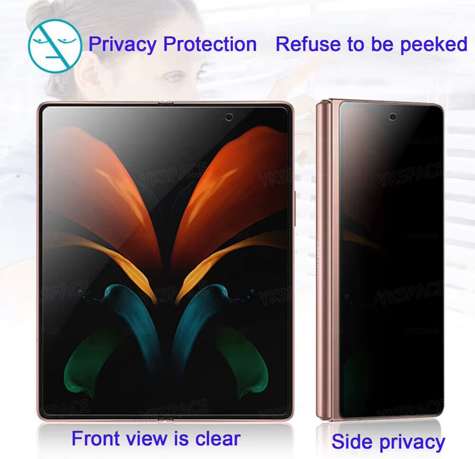 Hydrogel Sichtschutzfolie Anti-Spy Displayschutzfolie für OPPO Find N2 N3 N5 N6 und OnePlus Open in Transparent - Bild 2
