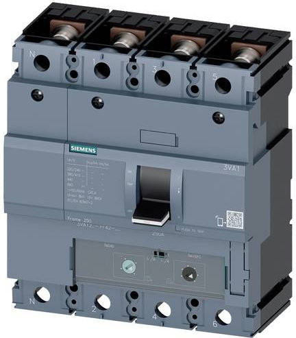 Siemens 3VA1225-5GF42-0AA0 Leistungsschalter in Grau mit einem Einstellbereich von 175 - 250A und einer maximalen Schaltspannung von 690 V/AC - Bild 1