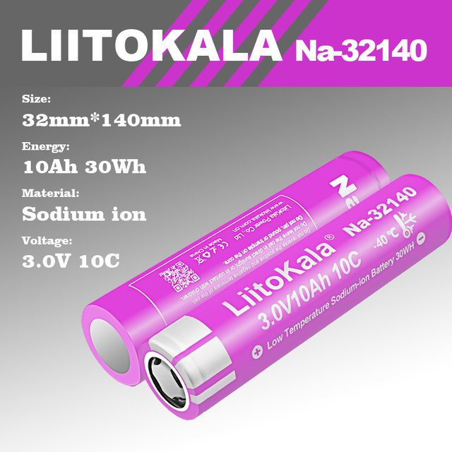 LiitoKala Natriumbatterie 32140 wiederaufladbar 3V 10Ah 10C Entladung für Elektroroller - Bild 1