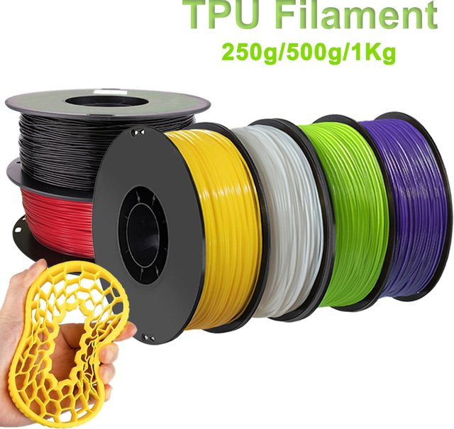 3D Maliang TPU Filament 1,75 mm flexibles Gummimaterial für FDM 3D-Drucker in Schwarz, Blau oder Rot - Bild 1