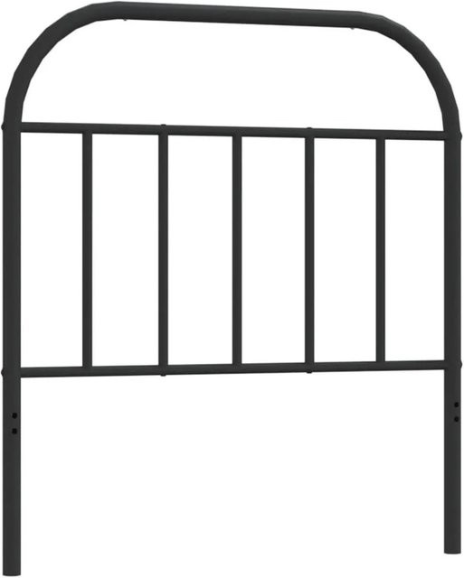 vidaXL Ersatz-Kopfteil aus Metall in Schwarz Matt für 80x200 cm Bett - Bild 1
