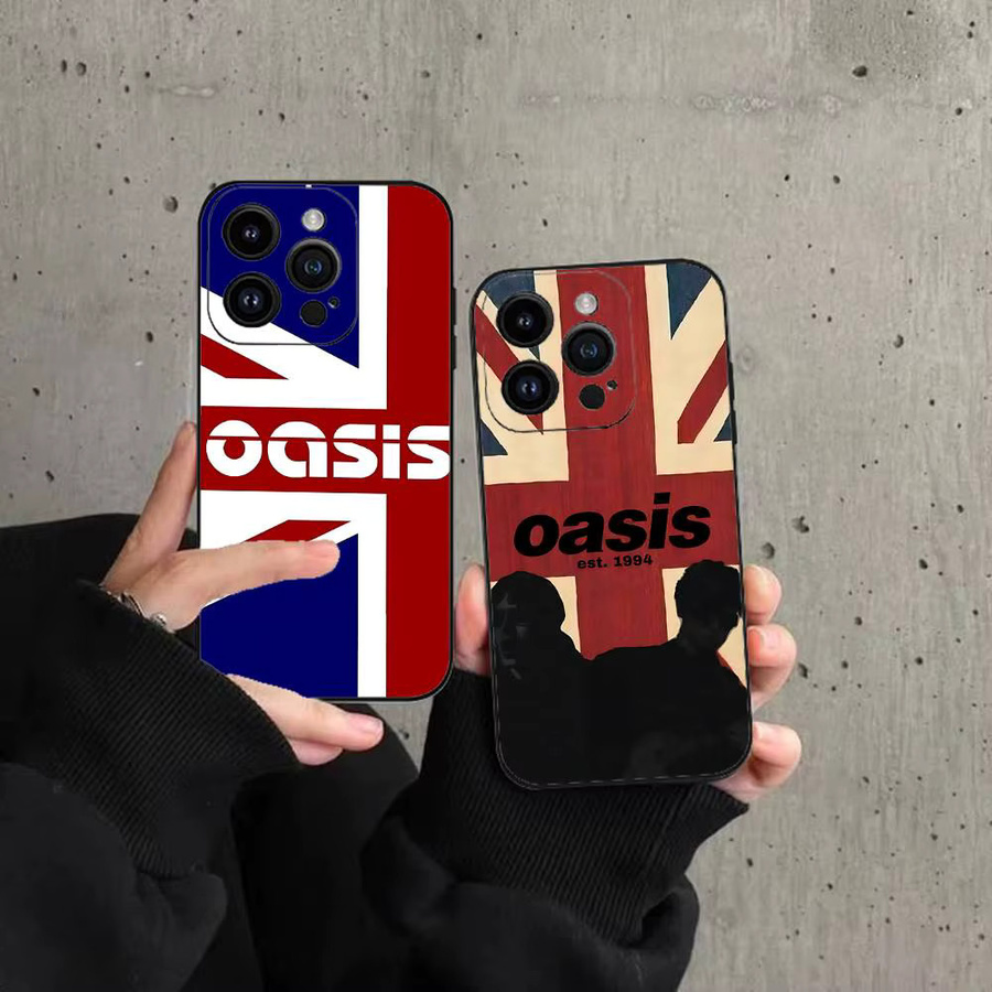 Hot-O-Oasis-Band Handyhülle für iPhone 15 14 13 12 11 Pro Max Xr Xs Shell Cover Case in Schwarz - Bild 2