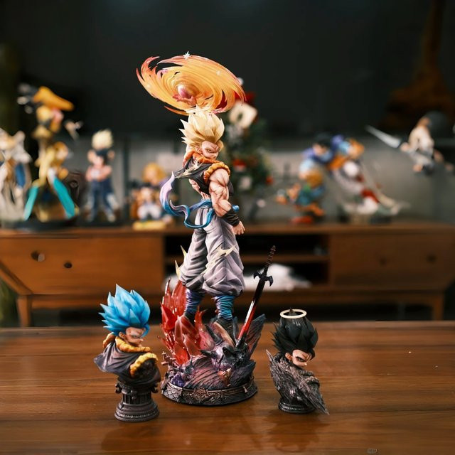 Jt Studio Dragon Ball Z Gogeta Clouds Rising Infinite SSJ3 Figur aus PVC mit austauschbarem Kopf, Höhe: 47 cm - Bild 1