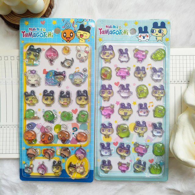 Tamagotchi 3D Cartoon Relief Harzsticker, DIY-Dekoration - Bild 1