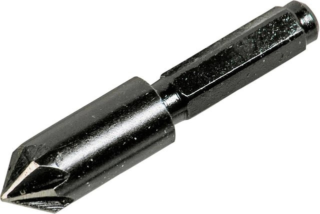 LUX-TOOLS Senker für Holz 10 mm mit 6-Kant Schaft aus Stahl in Schwarz - Bild 1