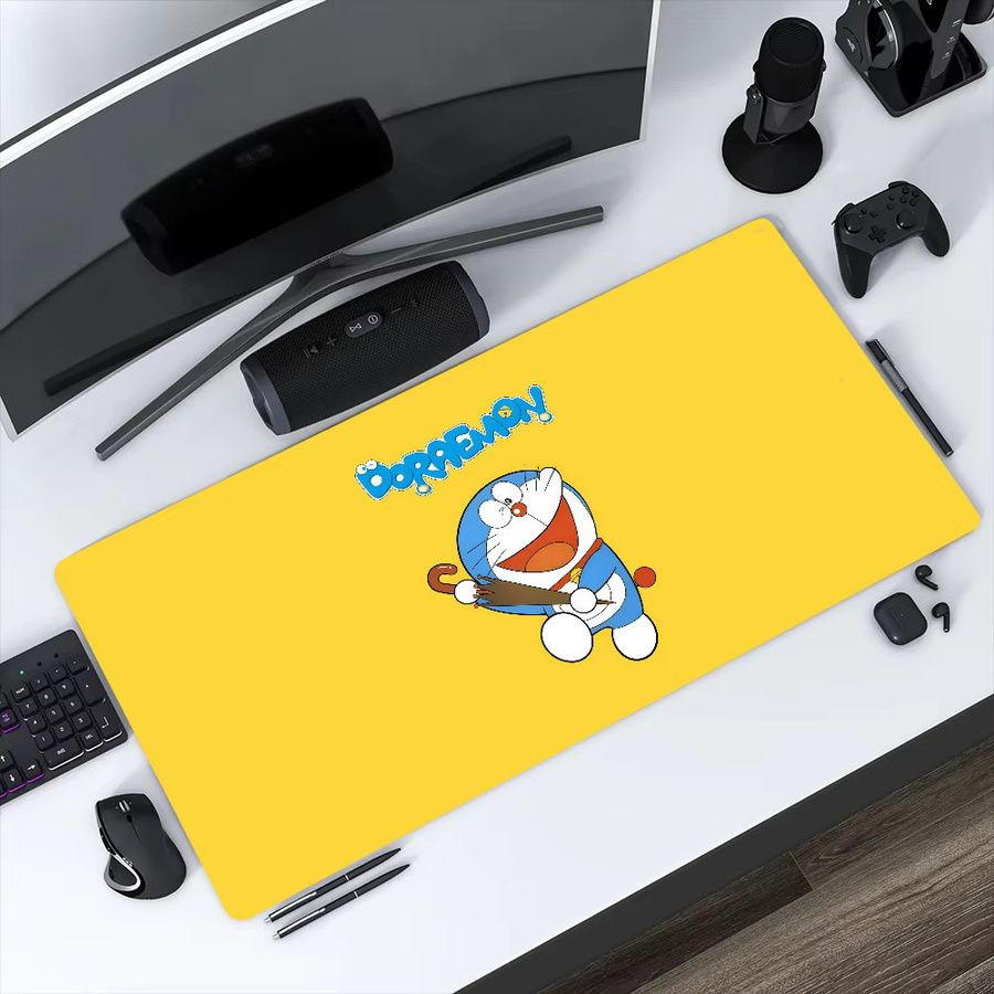 Doraemon Anime Mousepad Gelb, rutschfestes und verdicktes Gaming Mousepad im Cartoon-Design für Büro und Studium - Bild 2