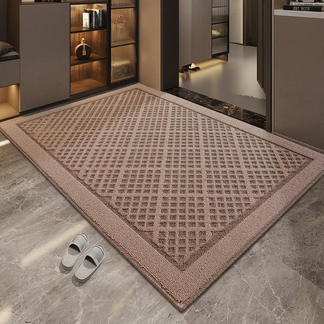 Rutschfeste Staubentfernungsmatte für den Eingangsbereich in Beige, B/B: 61 x 92 cm - Bild 1
