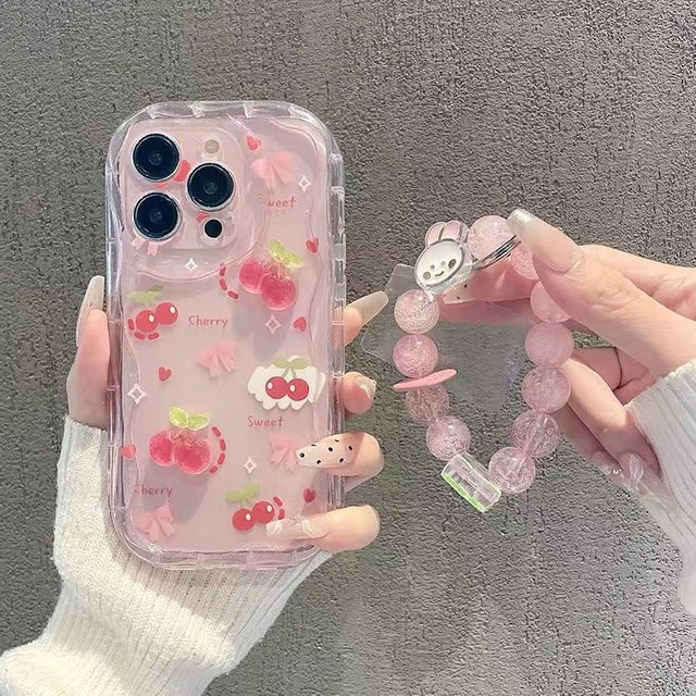 Toraise 3D Kirsche Handyhülle für Samsung Galaxy A56 A36 A16 A55 A35 A54 A34 A53 A52 A51 A15 A14 A12 A06 A05 A26 A25 A32 A72 A50 A35 A25 A05 A52 A32 A72 A51 A53 M14 5G in Pink - Bild 1