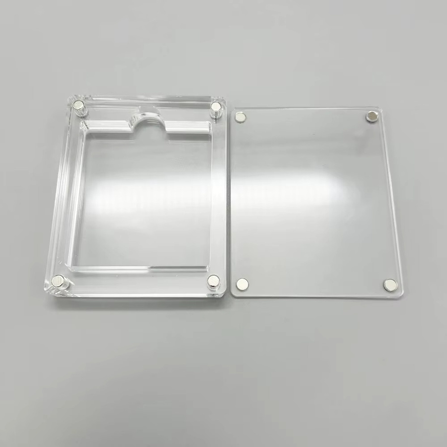 xunbeifang Aufbewahrungsbox für GB und GBC Spielkarten mit magnetischer Abdeckung aus hochtransparentem Acryl, Farbe: transparent - Bild 1