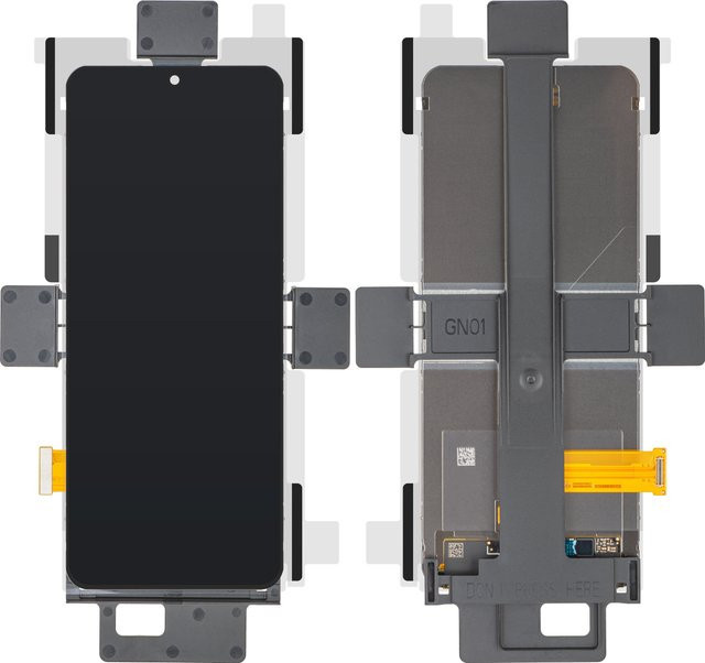 Samsung Galaxy Z Flip7 FE F761 Ersatz-Touchscreen-Display Sub Inner in Schwarz - Bild 1