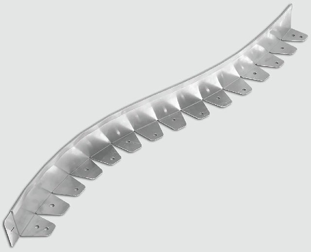 Scherf Rasenkante Kurve Alu-Heavy Grau B: 196 cm, H: 10 cm - Bild 1