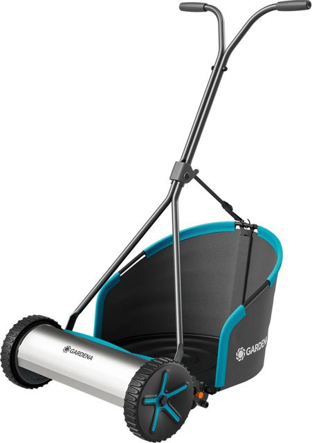 Gardena Spindelmäher Plus 400 Hand-Spindelmäher mit Fangkorb in Anthrazit-metallic mit 40 cm Schnittbreite - Bild 1