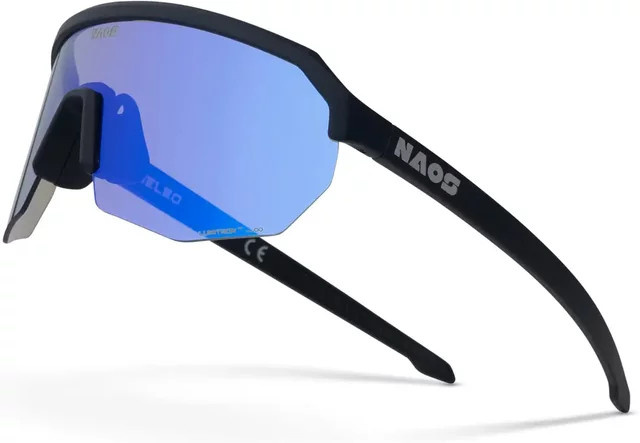 Naos Sonnenbrille, randlos, rund, schwarz, Unisex, photochromatisch - Bild 1
