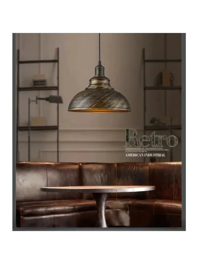 JOYINLED Retro Industrie Pendelleuchte in Bronze aus Metall für Küche, Schlafzimmer und Wohnzimmer - Bild 4