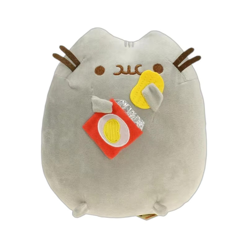 Bandai Sushi Katze, Plüschtier, 14cm, Grau - Bild 1