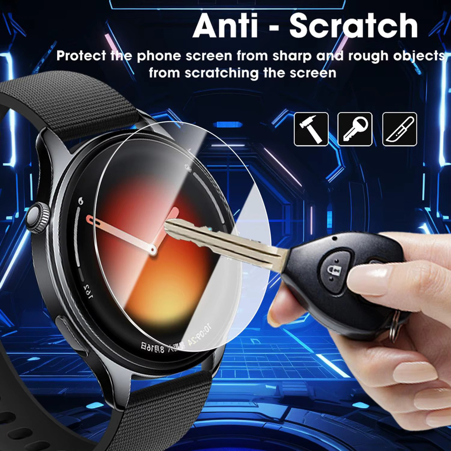 Xiaomi Displayschutzfolien aus gehärtetem Glas, Smartwatch, transparent - Bild 2