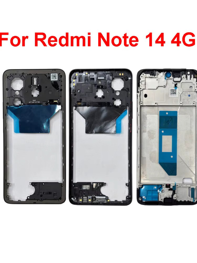 Xiaomi Redmi Note 14 4G Ersatz Mittelrahmengehäuse in Blau für professionelle Telefonreparaturen - Bild 3