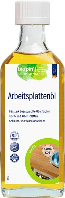 Biopin Hartöl für Arbeitsplatten in Farblos, 250 ml - Bild 1