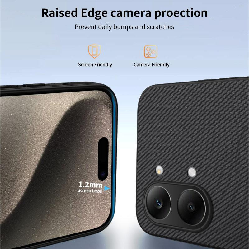 Magnetische Handyhülle mit Kohlefaser-Textur für Xiaomi Poco X8 Pro Max und Poco X8 Pro G, stoßfest und kabelloses Laden unterstützt - Bild 2