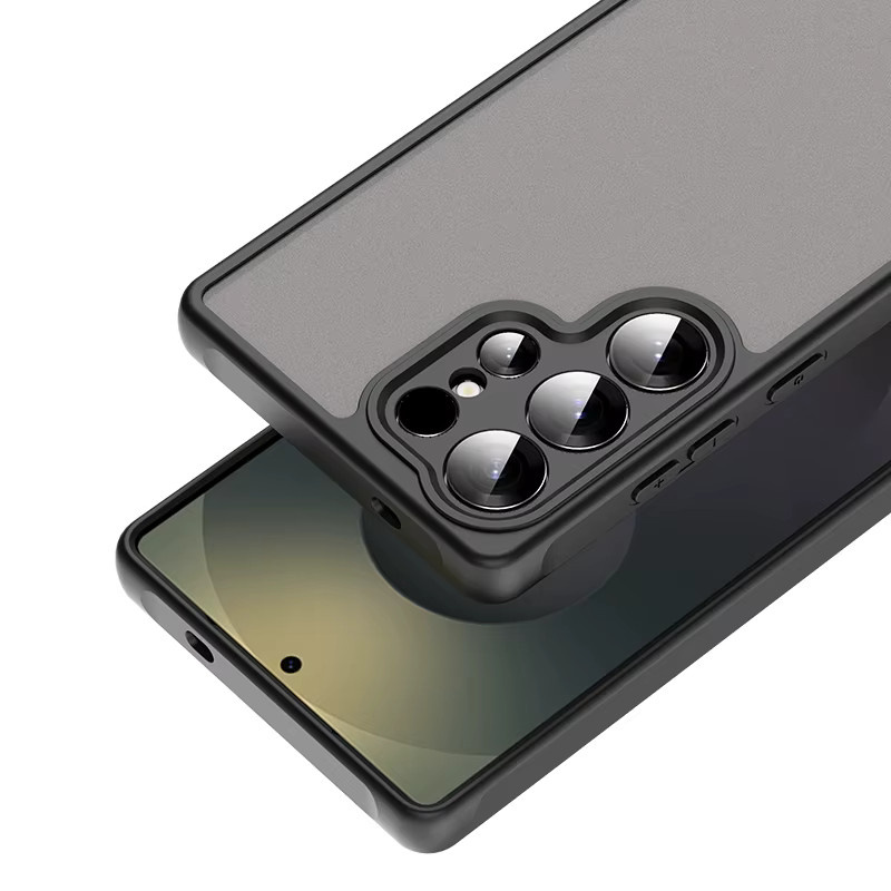 ARMOR stoßfeste matte Schutzhülle für Samsung Galaxy S24 FE, S24 Plus, S24 Ultra und S25 Edge in Schwarz - Bild 3