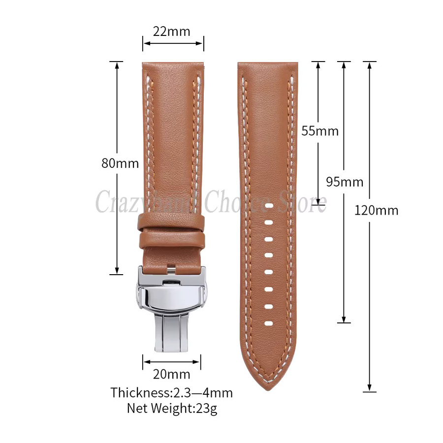 crazyband Uhrenarmband Kalbsleder, Herren - Bild 4
