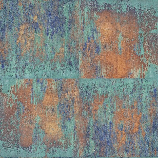 A.S. Création Vliestapete Bricoflor Patina in Blau und Braun mit Rostoptik und Steinoptik im Industrial Design für Küche, Wohnzimmer und Badezimmer - Bild 1