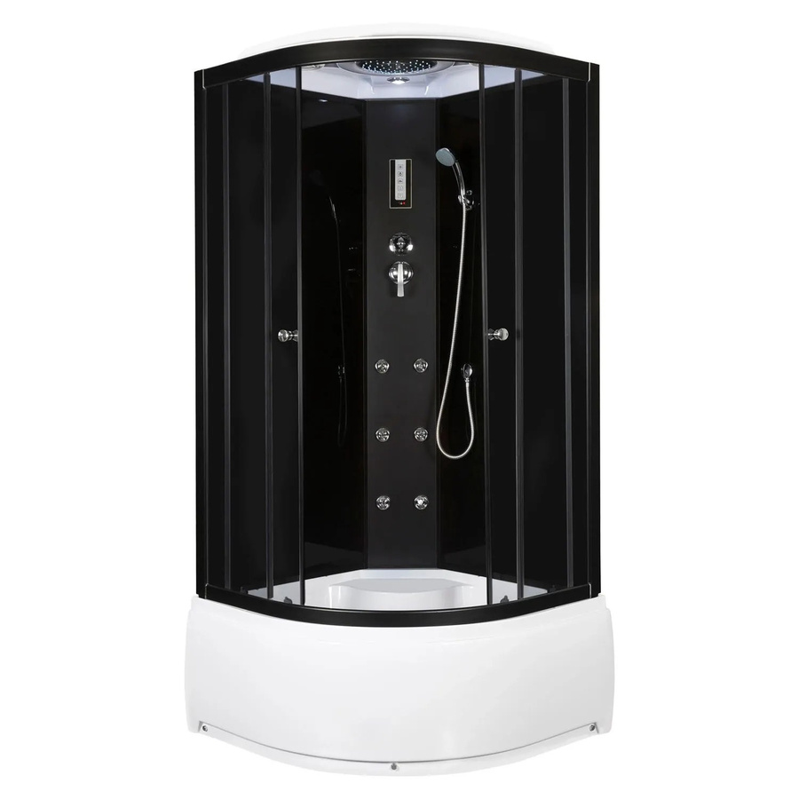 Kerra Hydromassagekabine Vigo Eckdusche mit Duschwanne, LED-Beleuchtung und Handbrause, B/T/H: 92 x 92 x 220 cm - Bild 2