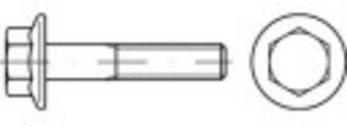 TOOLCRAFT Sechskantschrauben mit Flansch M10 x 50 mm, DIN 6921, Stahl, Silber, 100 Stück - Bild 1