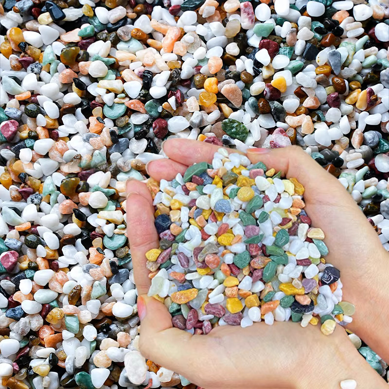 TMZ Aquarium-Bodensand aus natürlichem Kies in Mehrfarbig, 200 g - Bild 3