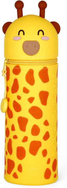 Legami Etui Giraffe aus Silikon mit Reißverschluss, Gelb, B: 19,0 cm, H: 6,3 cm - Bild 1