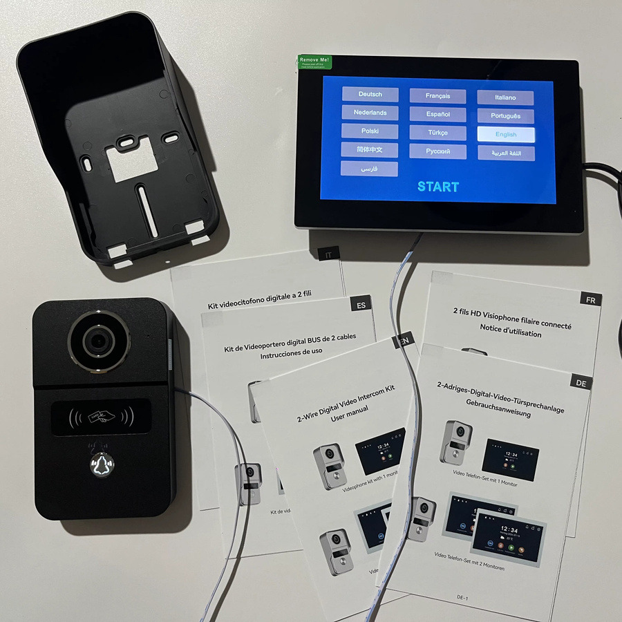 Tuya 2er-Set 1080P 5G WLAN Touch-Monitore für Apartment-Systeme und Heimsicherheit in Schwarz mit NFC-Entsperrung und App-Steuerung - Bild 3