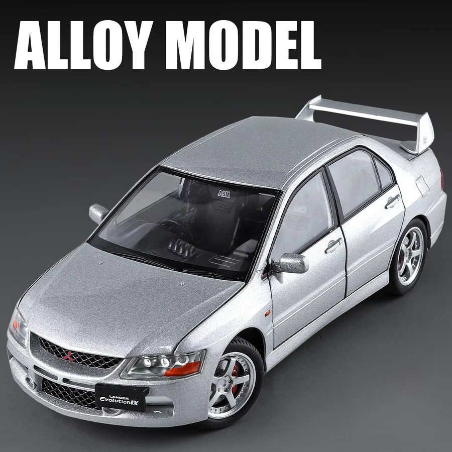 WELLY Lancer EVO IX EVO9 Modellauto, 1:24, Metall, Grau - Bild 2