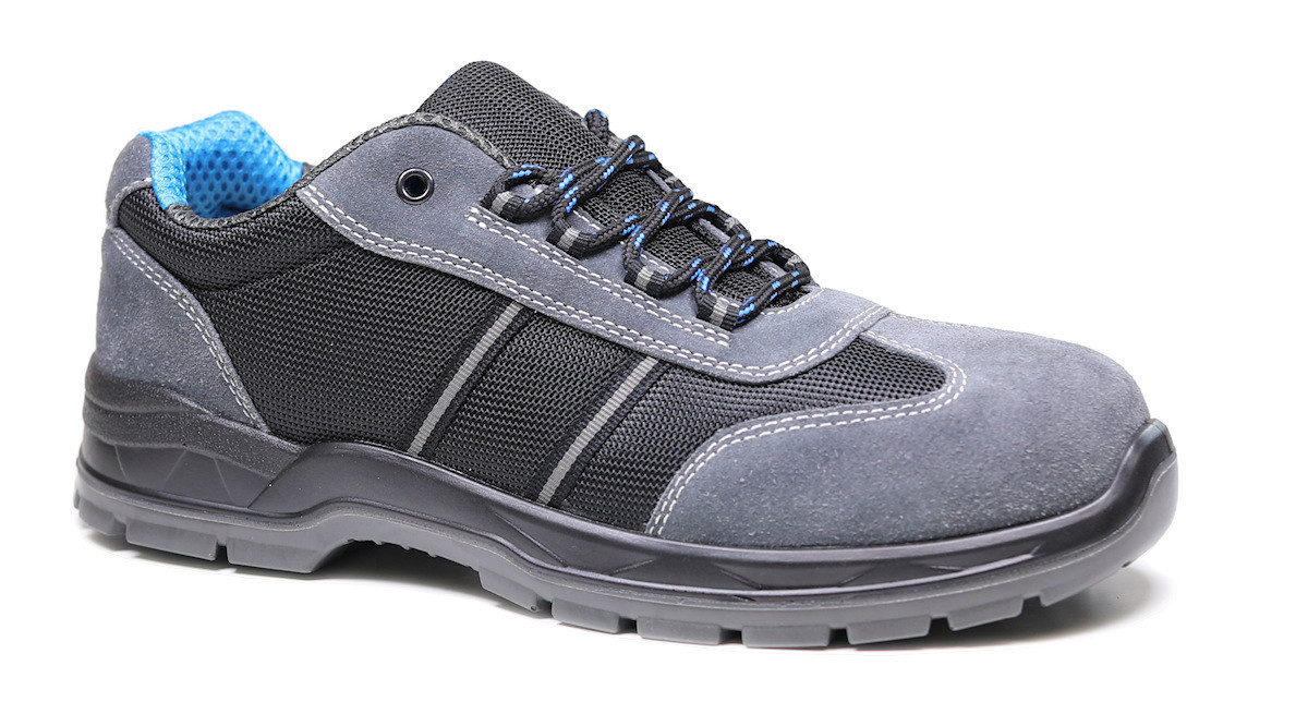 Alpha-Tex Halbschuh MAINZ S1P in Grau aus Leder - Bild 1